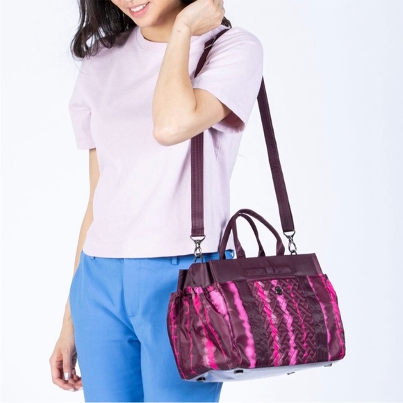 Lug Romper 2 Convertible Tote Crossbody Bag Black w/Grey Accents BNWOT - Picture 5 of 14